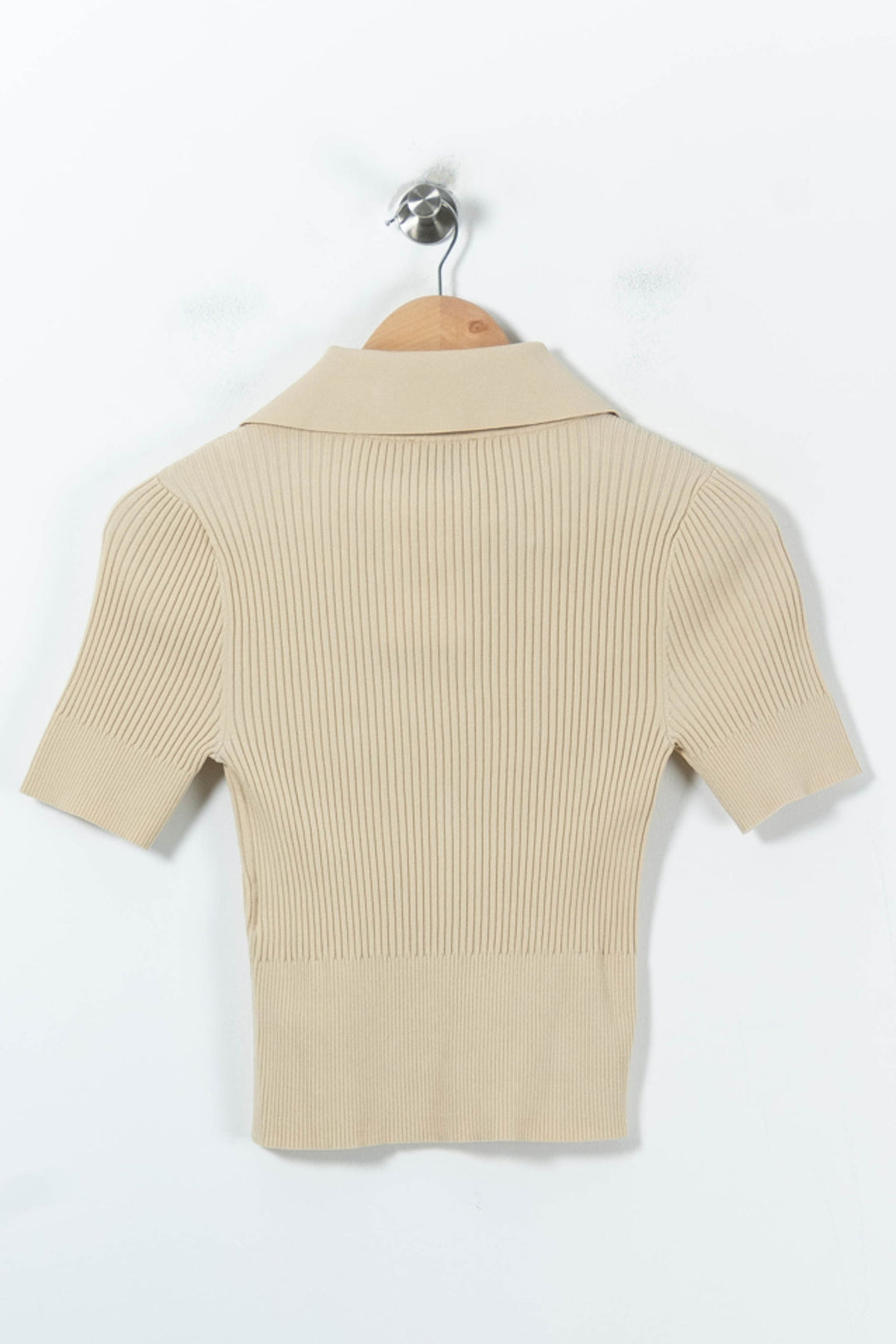 Polo Beige - Taille S/36 de la marque Claudie Pierlot | PARAD92716 - Vendu par Paradigme - Image 4