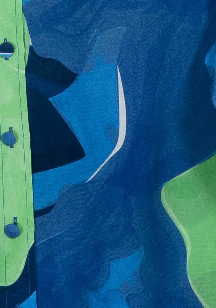 Chemise Bleu et Verte - Taille XS/34 de la marque Soi Paris | PARAD92717 - Vendu par Paradigme - Image 3