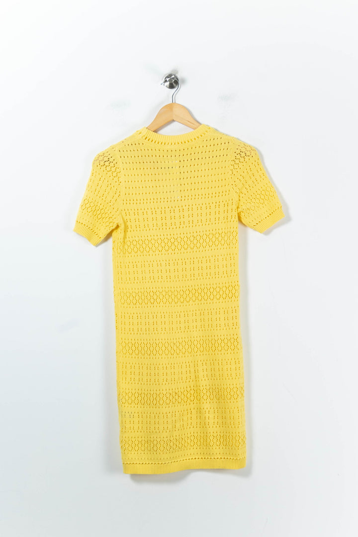 Robe Maille Jaune - Taille XS/34 de la marque Petite Mendigote | PARAD92720 - Vendu par Paradigme - Image 4