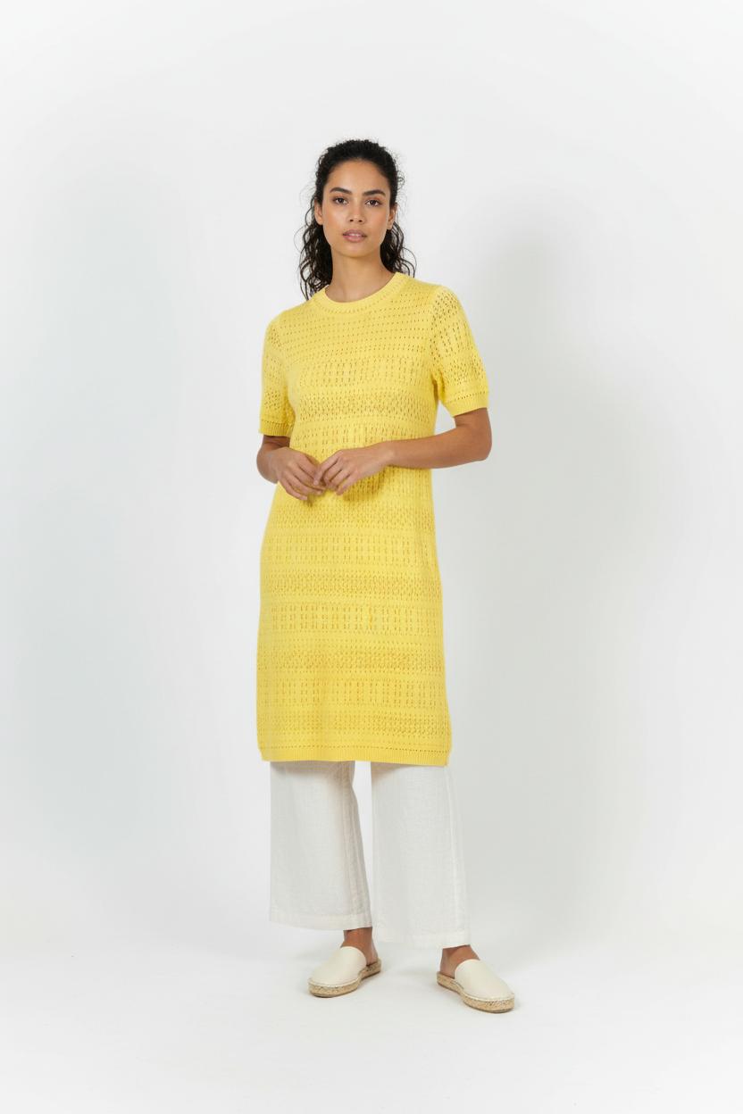 Robe Maille Jaune - Taille XS/34 de la marque Petite Mendigote | PARAD92720 - Vendu par Paradigme - Image 1