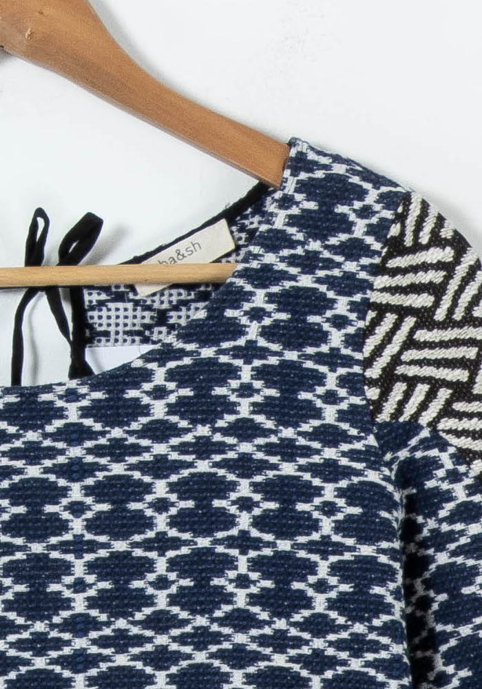 Pull Bleu et Beige - Taille S/36 de la marque ba&sh | PARAD92723 - Vendu par Paradigme - Image 3