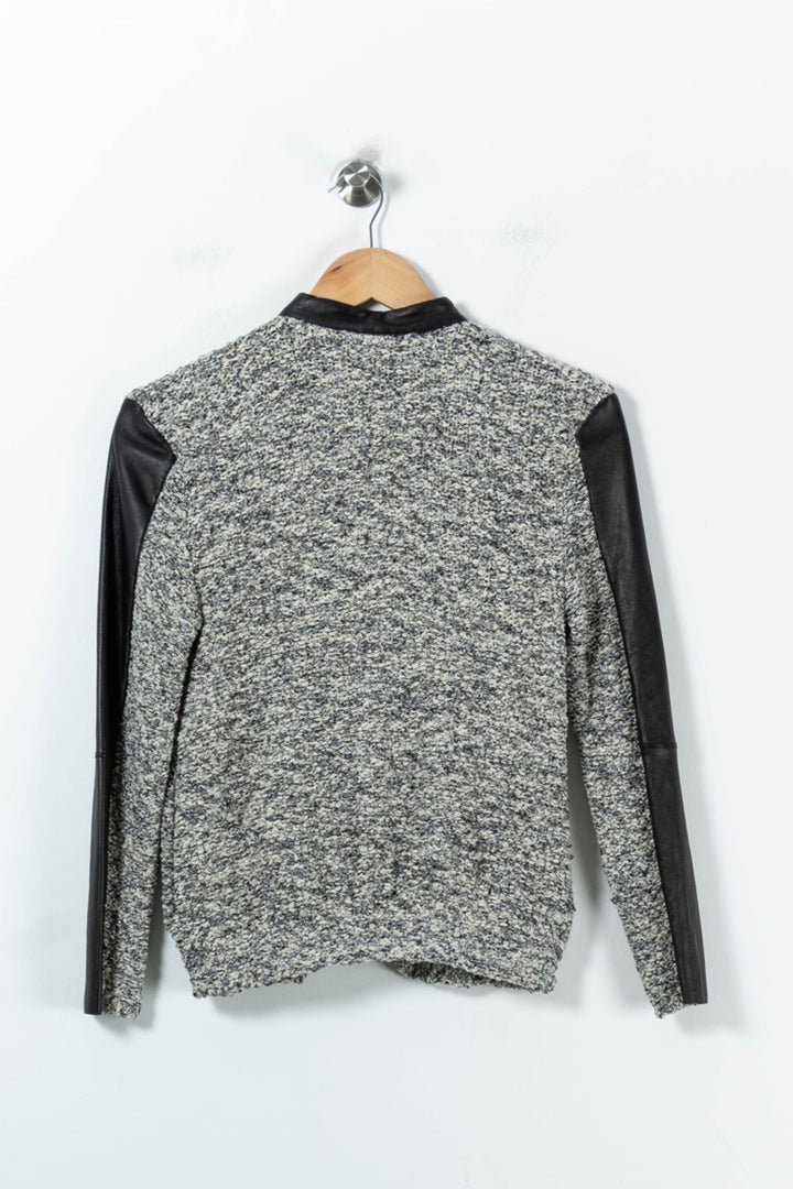 Blouson Gris et Noir - Taille S/36 de la marque Maje | PARAD92726 - Vendu par Paradigme - Image 4