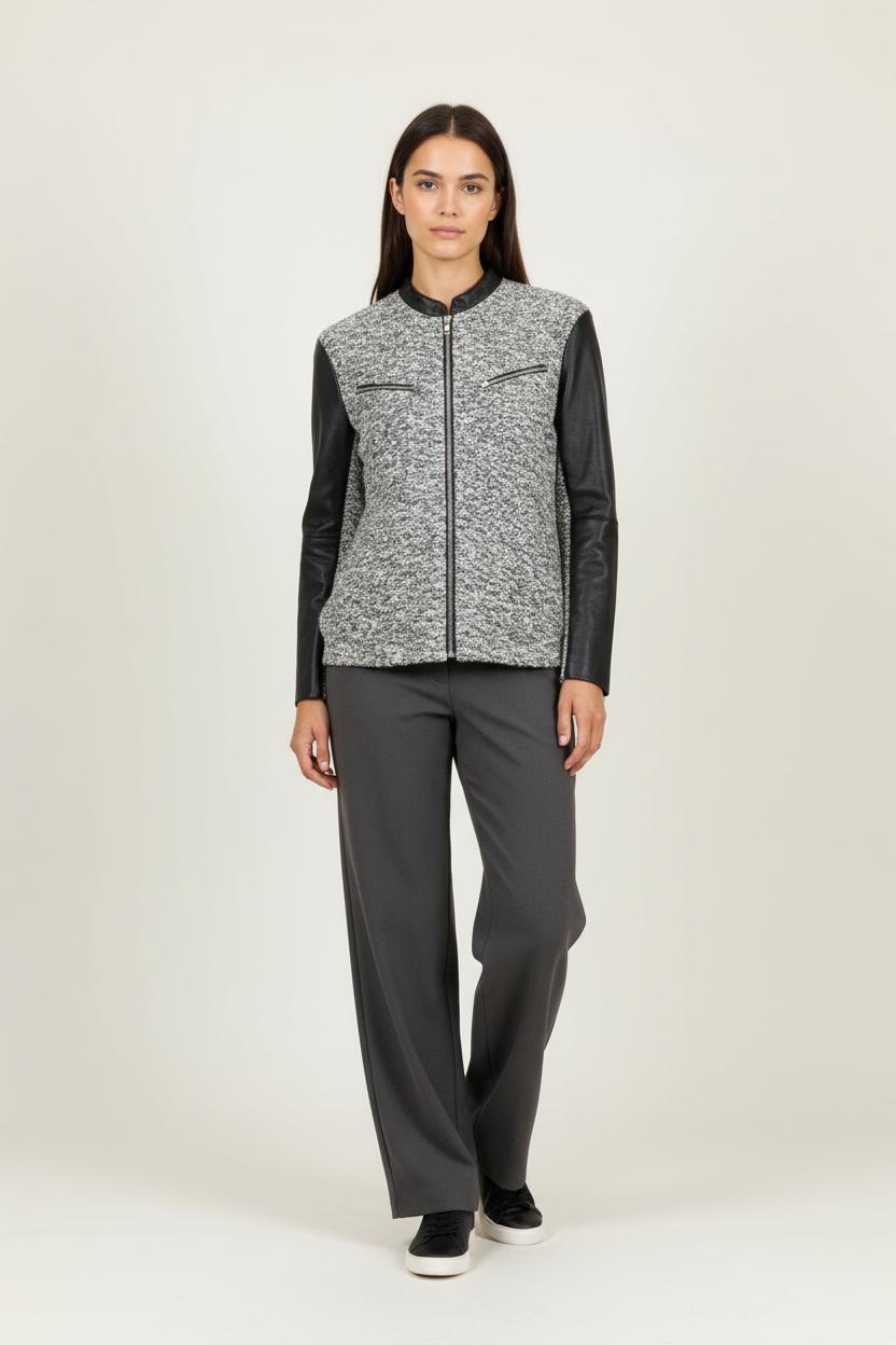 Blouson Gris et Noir - Taille S/36 de la marque Maje | PARAD92726 - Vendu par Paradigme - Image 1