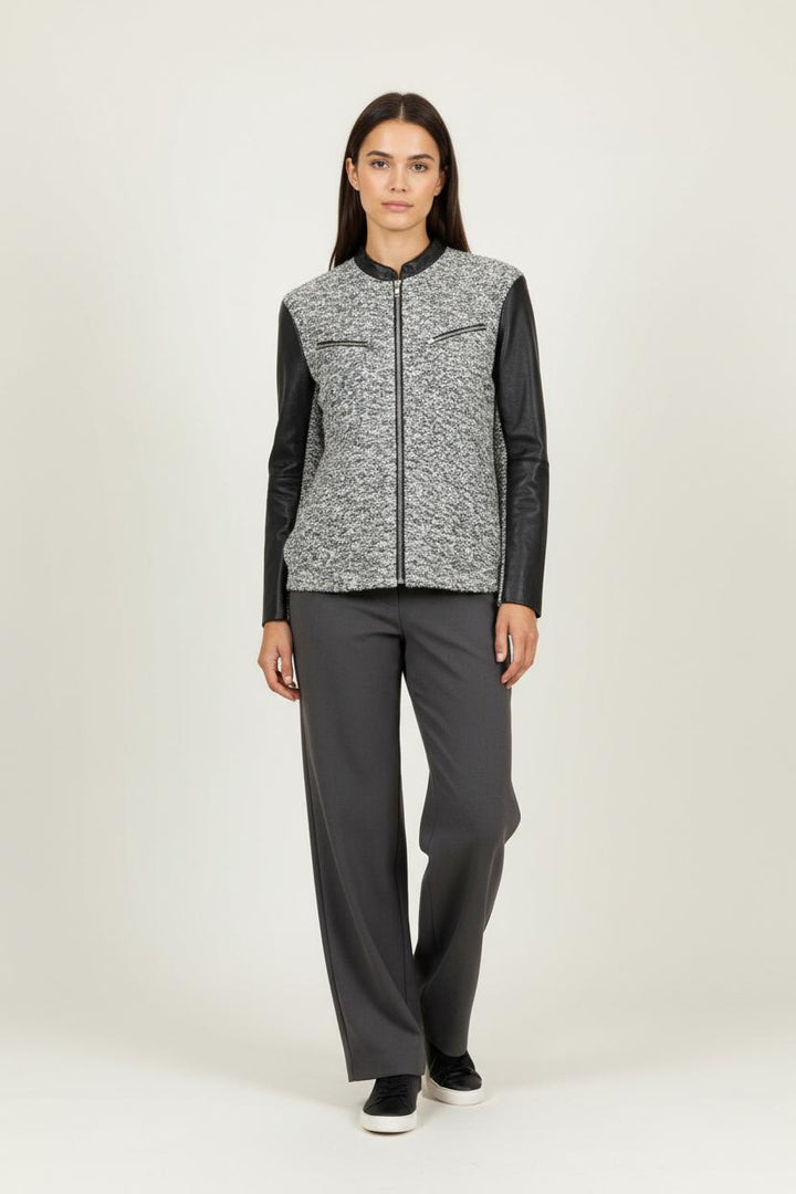 Blouson Gris et Noir - Taille S/36 de la marque Maje | PARAD92726 - Vendu par Paradigme - Image 1