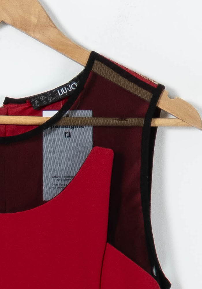 Robe Fourreau Rouge et Noire - Taille S/36 de la marque Liu Jo | PARAD92728 - Vendu par Paradigme - Image 3