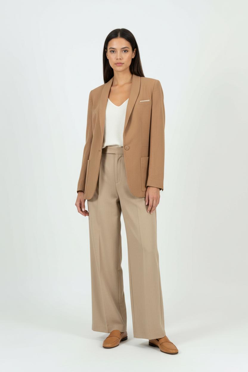 Veste De Tailleur Beige - Taille XS/34 de la marque The Kooples | PARAD92730 - Vendu par Paradigme - Image 1