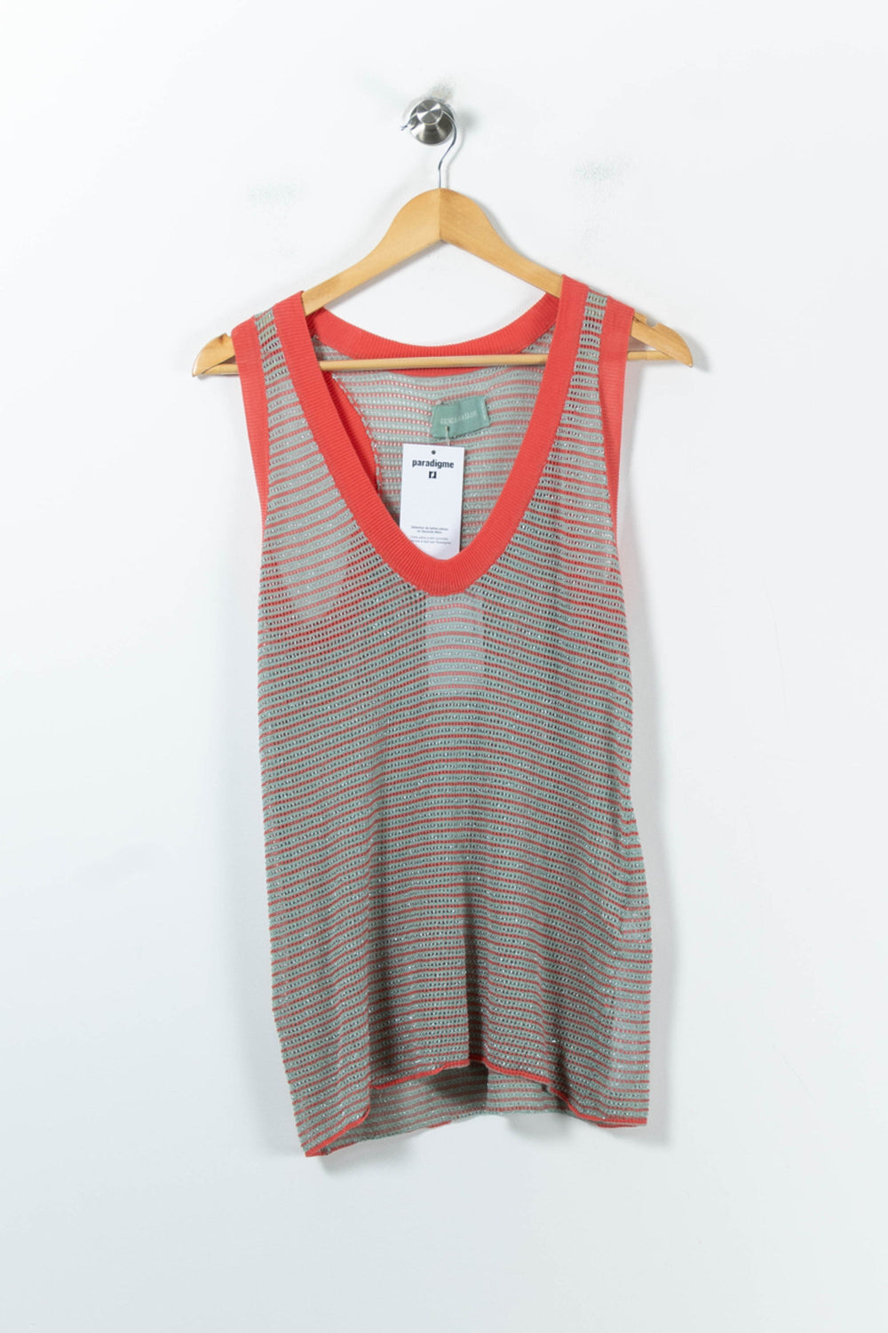 Débardeur Rose et Gris - Taille M/38 de la marque Zadig&Voltaire | PARAD92732 - Vendu par Paradigme - Image 2
