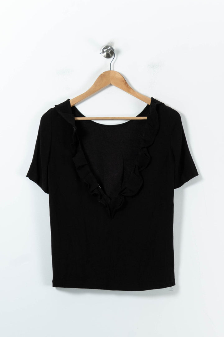 Blouse Noire - Taille M/38 de la marque ba&sh | PARAD92734 - Vendu par Paradigme - Image 4