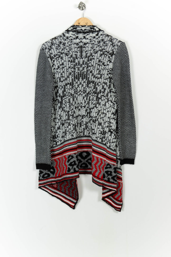 Cardigan Noir Blanc et Rouge - Taille S/36 de la marque Sandro | PARAD92736 - Vendu par Paradigme - Image 4