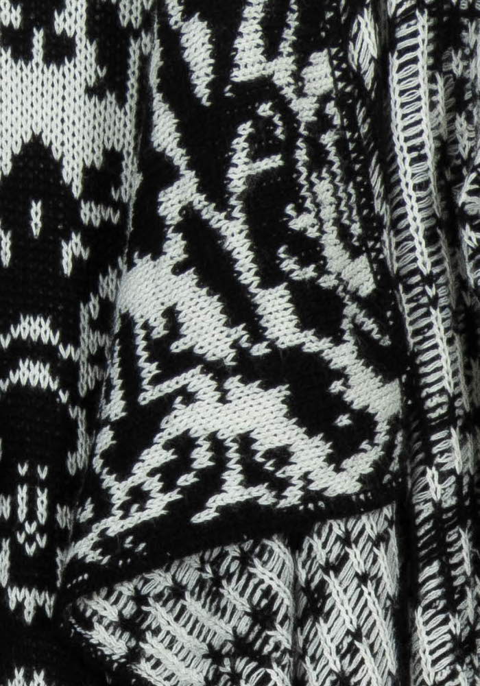 Cardigan Noir Blanc et Rouge - Taille S/36 de la marque Sandro | PARAD92736 - Vendu par Paradigme - Image 3