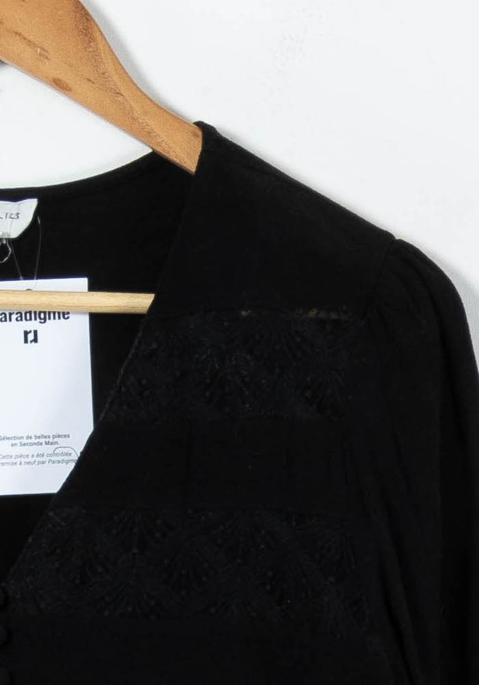 Blouse Noire - Taille M/38 de la marque Maison 123 | PARAD92738 - Vendu par Paradigme - Image 3