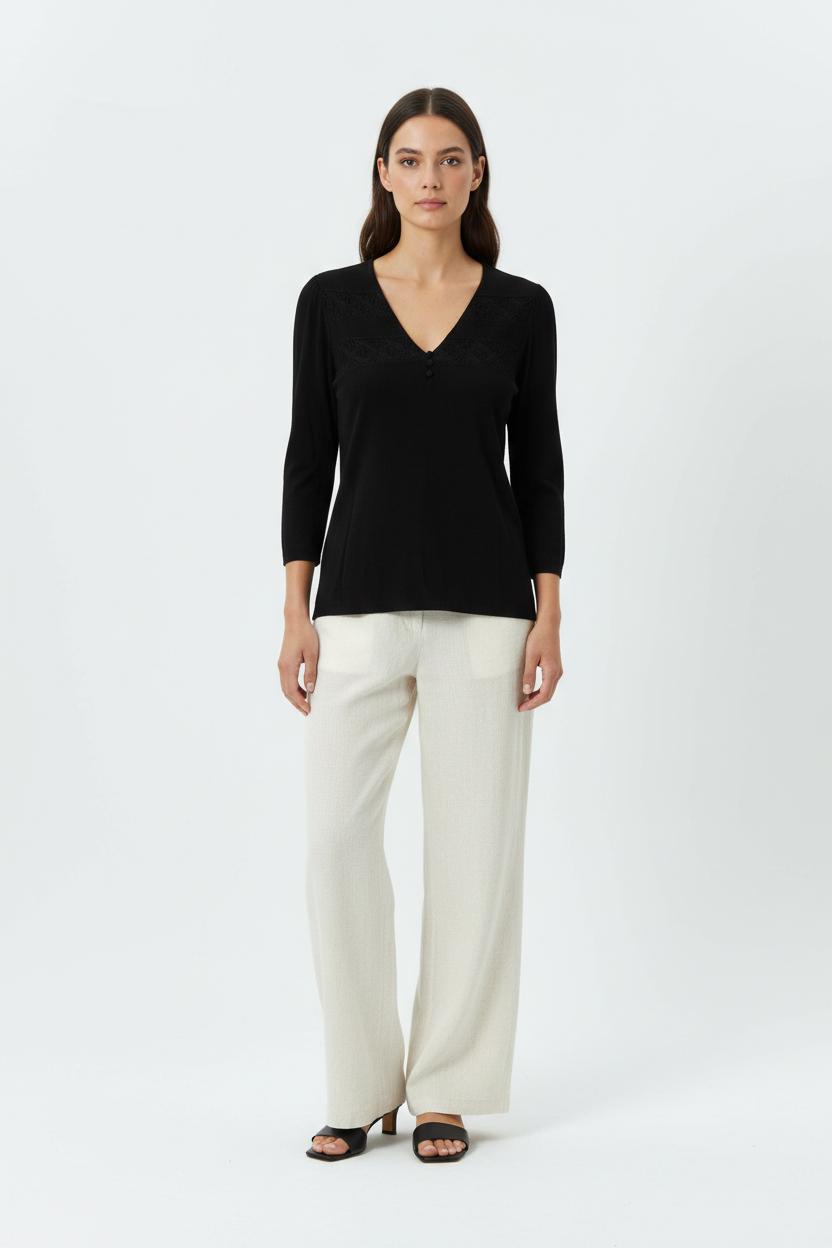 Blouse Noire - Taille M/38 de la marque Maison 123 | PARAD92738 - Vendu par Paradigme - Image 1