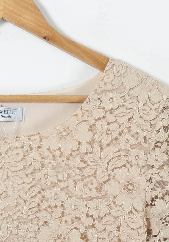 Robe en Dentelle Beige - Taille XXXL/46 de la marque Weill | PARAD92741 - Vendu par Paradigme - Image 3