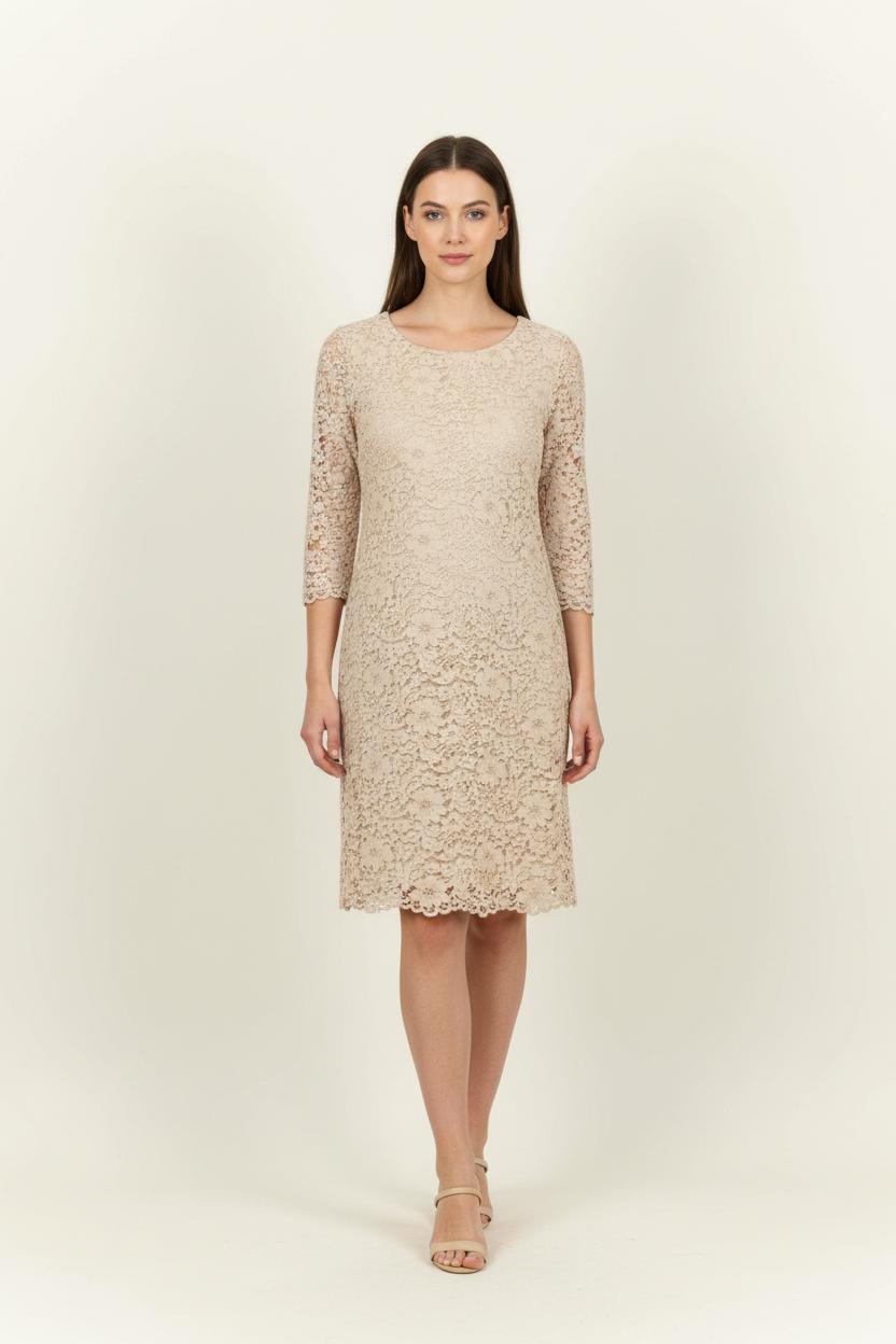 Robe en Dentelle Beige - Taille XXXL/46 de la marque Weill | PARAD92741 - Vendu par Paradigme - Image 1
