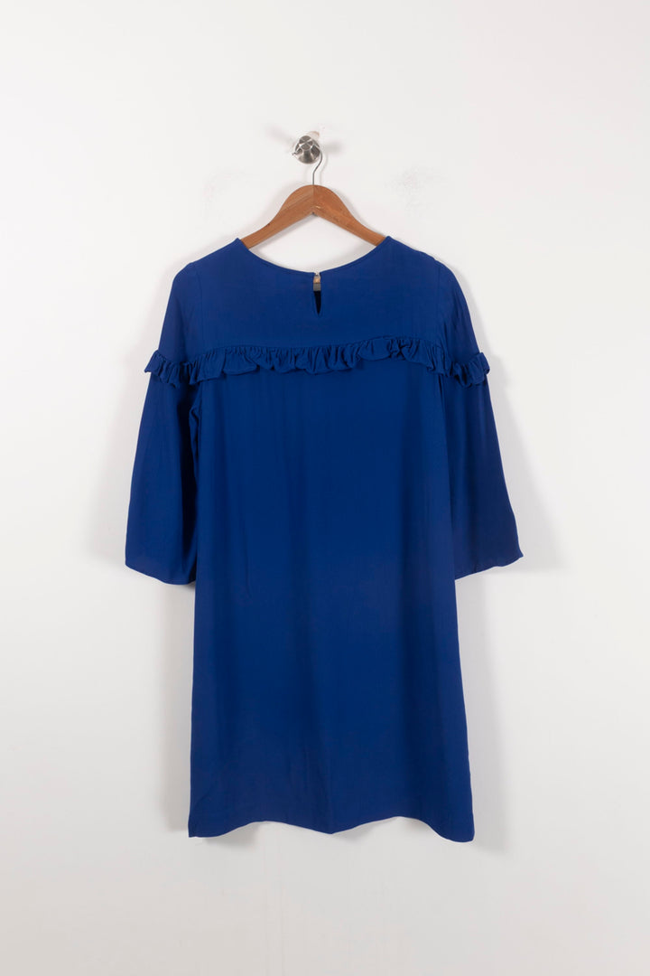 Robe Ample Bleue - Taille S/36 de la marque Claudie Pierlot | PARAD92749 - Vendu par Paradigme - Image 4