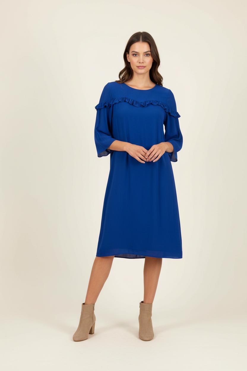 Robe Ample Bleue - Taille S/36 de la marque Claudie Pierlot | PARAD92749 - Vendu par Paradigme - Image 1