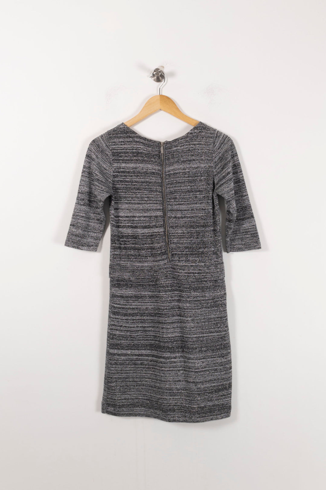 Robe Midi Grise - Taille S/36 de la marque Claudie Pierlot | PARAD92754 - Vendu par Paradigme - Image 4
