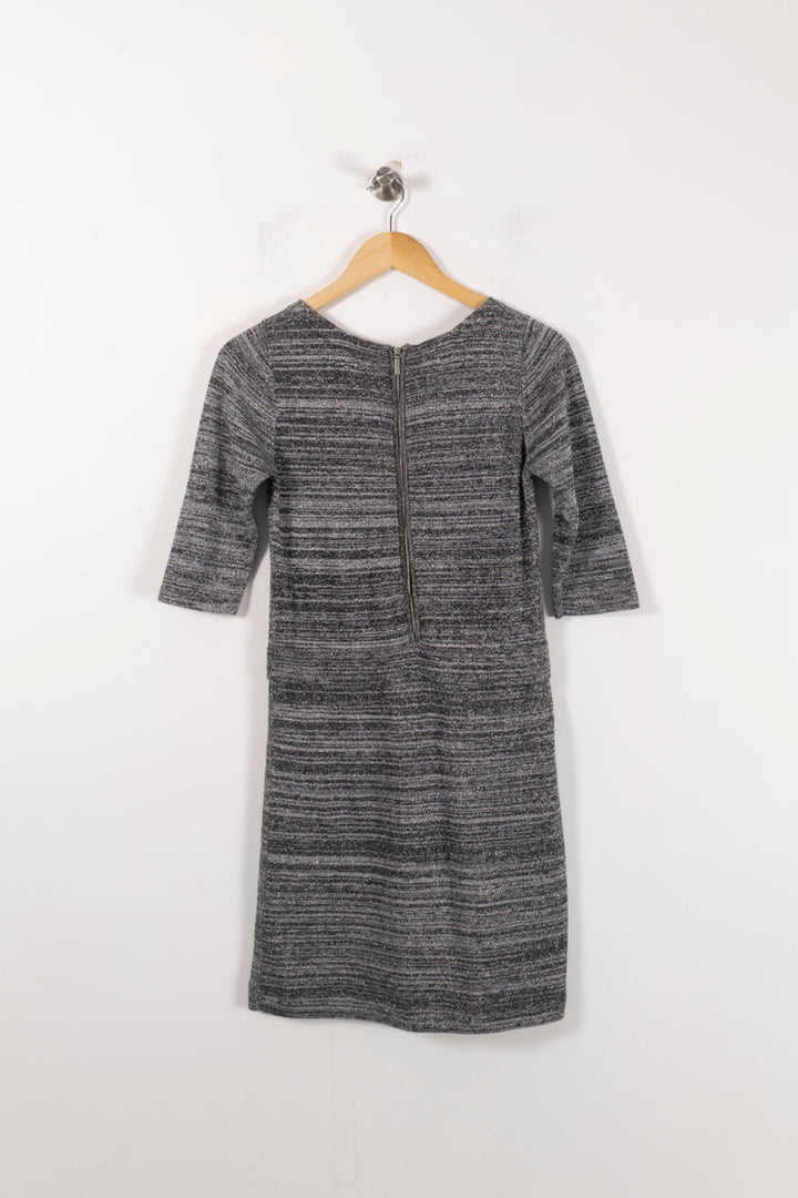 Robe Midi Grise - Taille S/36 de la marque Claudie Pierlot | PARAD92754 - Vendu par Paradigme - Image 4