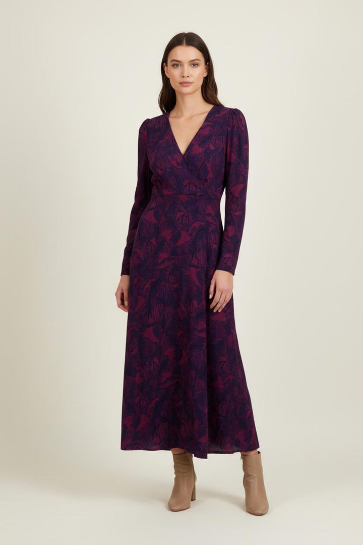 Robe Longue Violette et Bordeaux - Taille XS/34 de la marque Karl Marc John | PARAD92756 - Vendu par Paradigme - Image 1