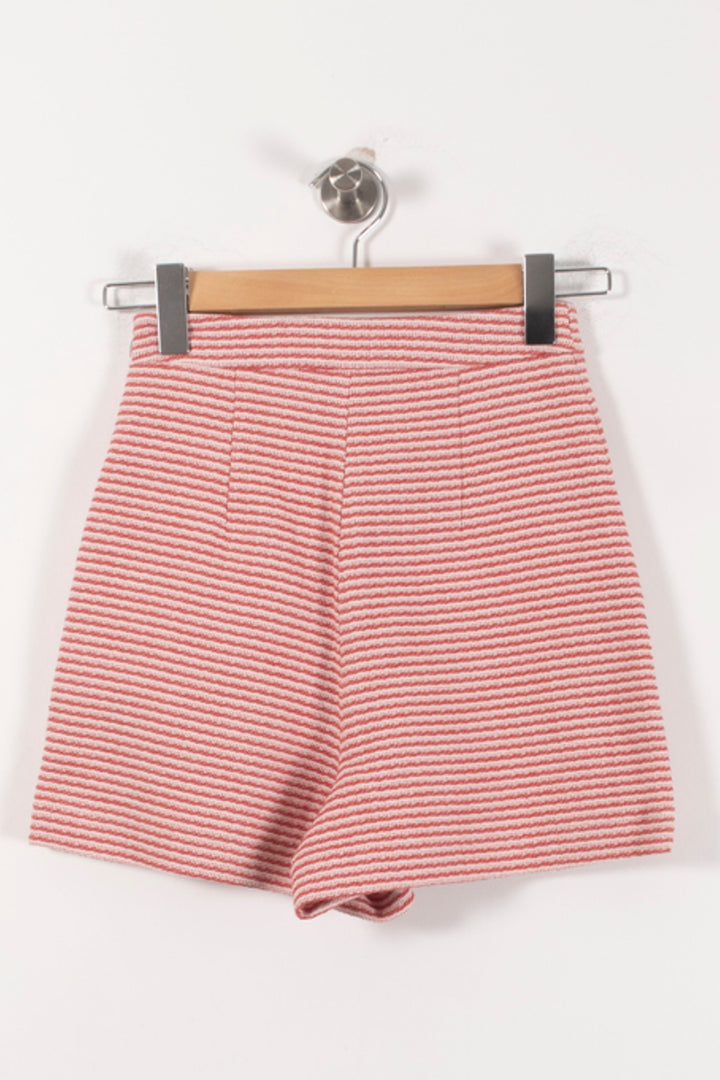 Short Rayé Rouge et Blanc - Taille XS/34 de la marque Kookai | PARAD92762 - Vendu par Paradigme - Image 4
