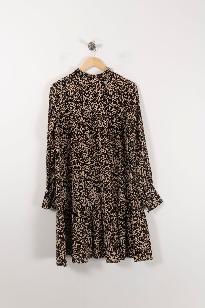 Robe Midi Marron et Beige - Taille S/36 de la marque Liu Jo | PARAD92766 - Vendu par Paradigme - Image 4