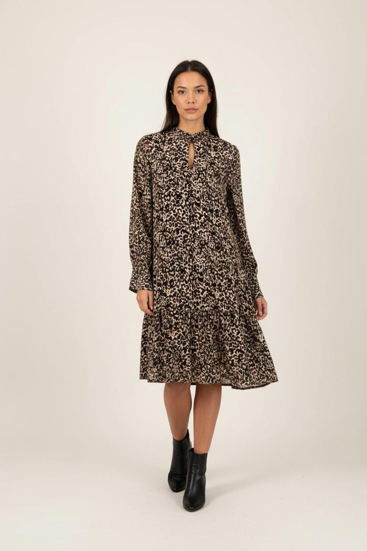 Robe Midi Marron et Beige - Taille S/36 de la marque Liu Jo | PARAD92766 - Vendu par Paradigme - Image 1