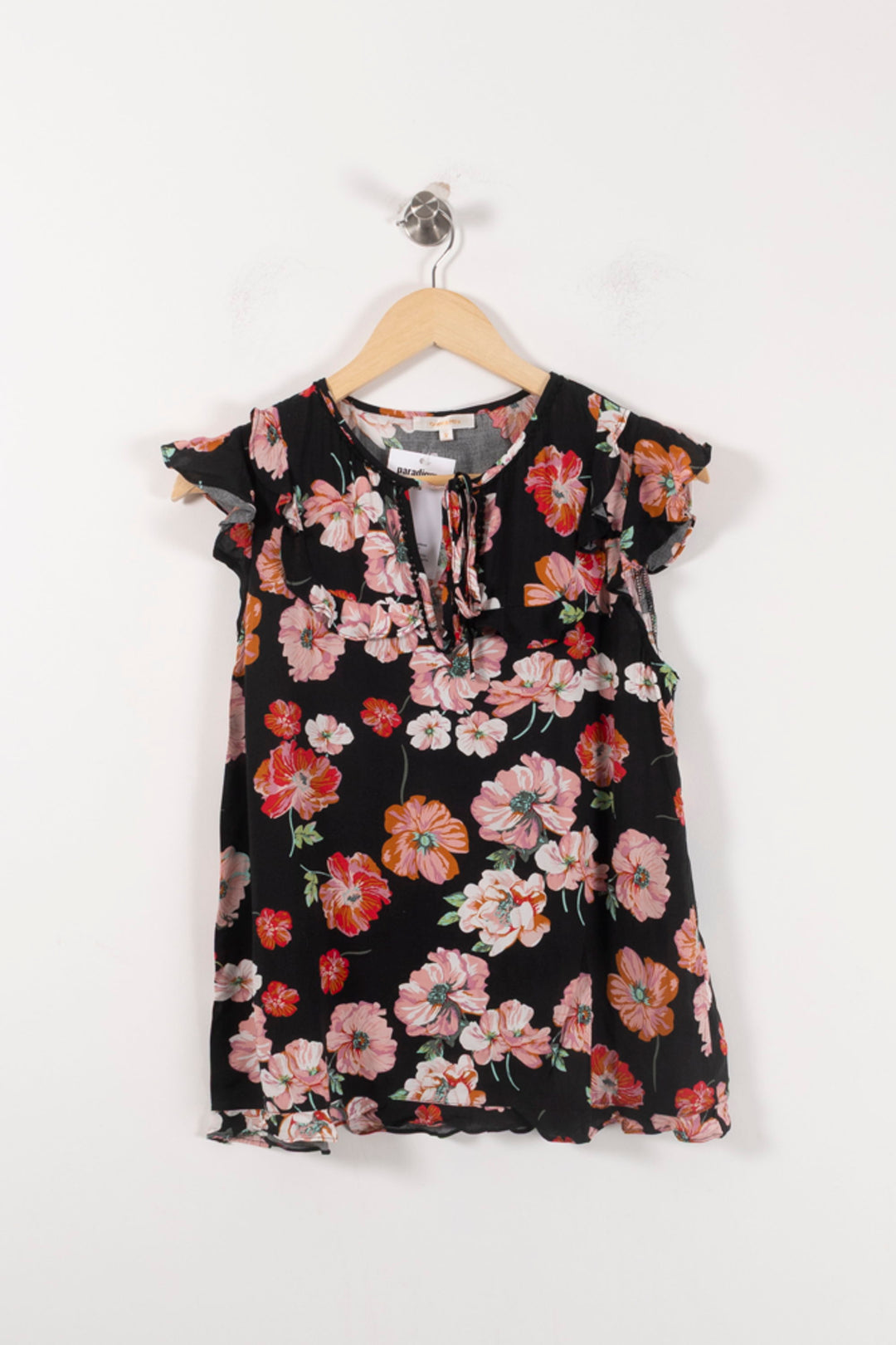 Blouse Noire et Fleurie - Taille M/38 de la marque Grace & Mila | PARAD92768 - Vendu par Paradigme - Image 2