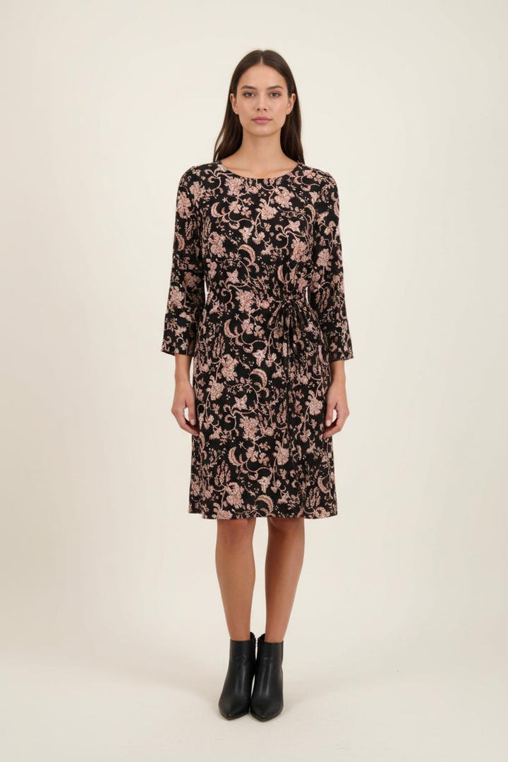 Robe Noire et Beige - Taille L/40 de la marque La Fée Maraboutée | PARAD92774 - Vendu par Paradigme - Image 1