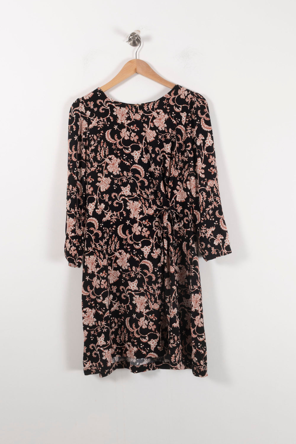 Robe Noire et Beige - Taille L/40 de la marque La Fée Maraboutée | PARAD92774 - Vendu par Paradigme - Image 2