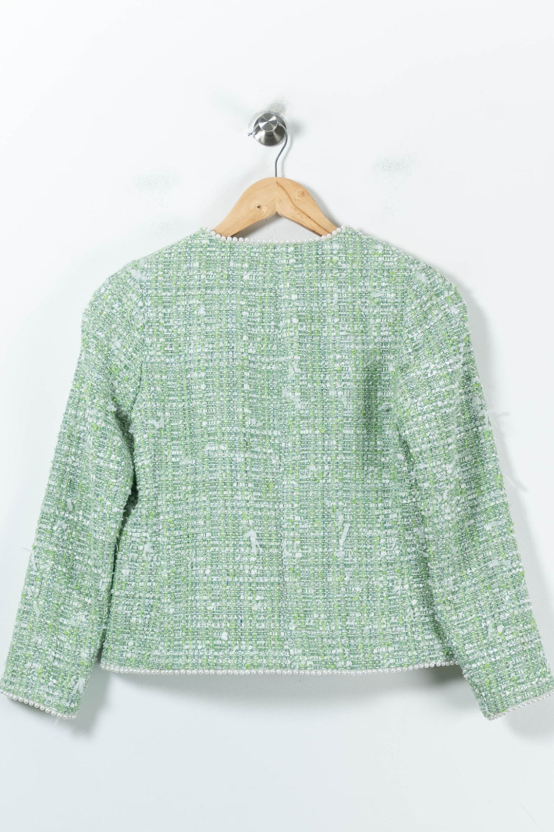 Veste en tweed verte - Taille S/36 de la marque Weill | PARAD92778 - Vendu par Paradigme - Image 4