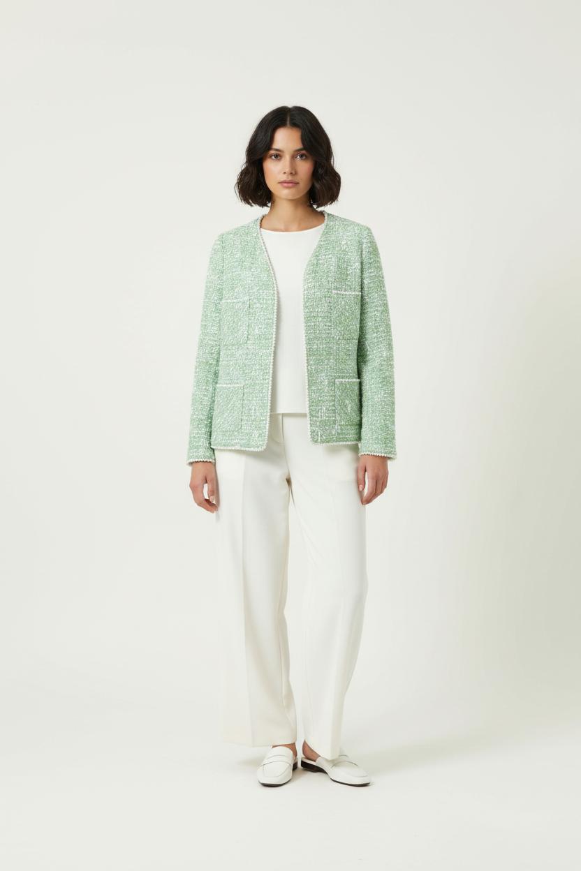 Veste en tweed verte - Taille S/36 de la marque Weill | PARAD92778 - Vendu par Paradigme - Image 1