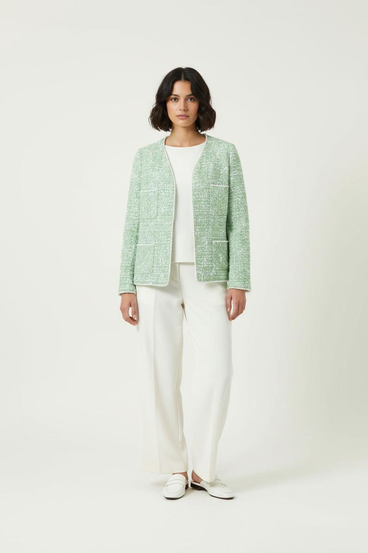Veste en tweed verte - Taille S/36 de la marque Weill | PARAD92778 - Vendu par Paradigme - Image 1