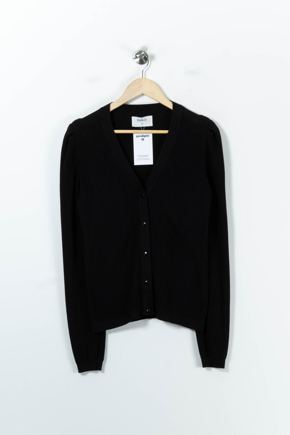 Cardigan Noir - Taille S/36 de la marque ba&sh | PARAD92779 - Vendu par Paradigme - Image 2