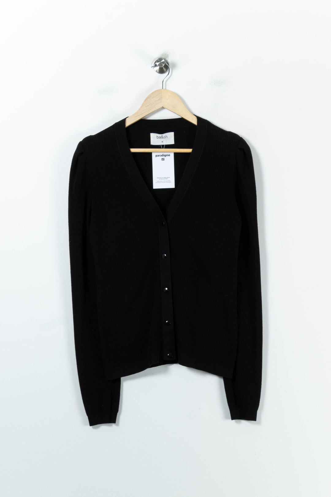Cardigan Noir - Taille S/36 de la marque ba&sh | PARAD92779 - Vendu par Paradigme - Image 2