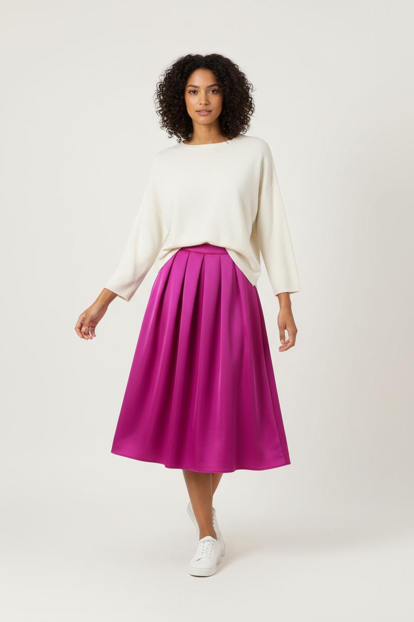 Jupe Mi-Longue Rose - Taille S/36 de la marque Weill | PARAD92781 - Vendu par Paradigme - Image 1
