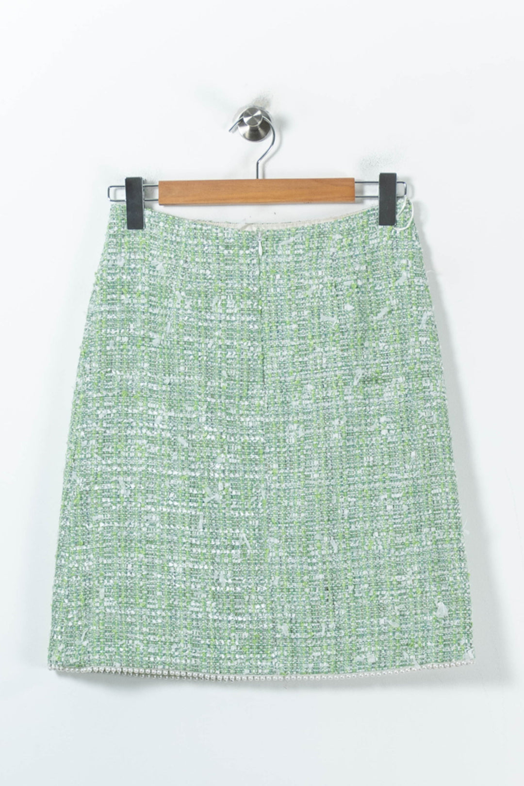 Jupe Droite Verte et Blanche - Taille M/38 de la marque Weill | PARAD92782 - Vendu par Paradigme - Image 4