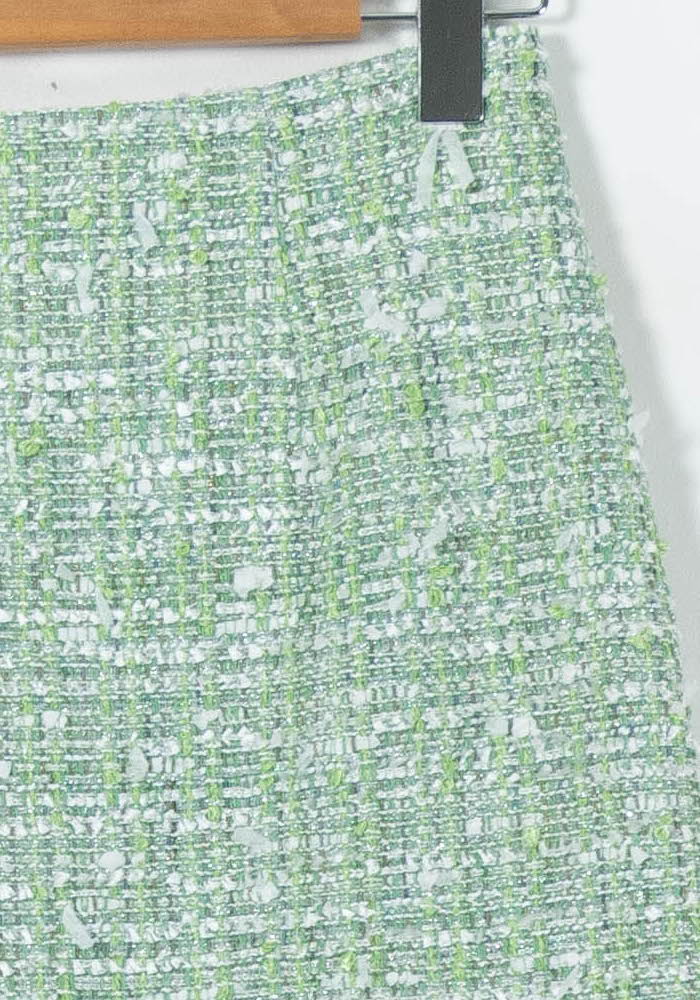 Jupe Droite Verte et Blanche - Taille M/38 de la marque Weill | PARAD92782 - Vendu par Paradigme - Image 3