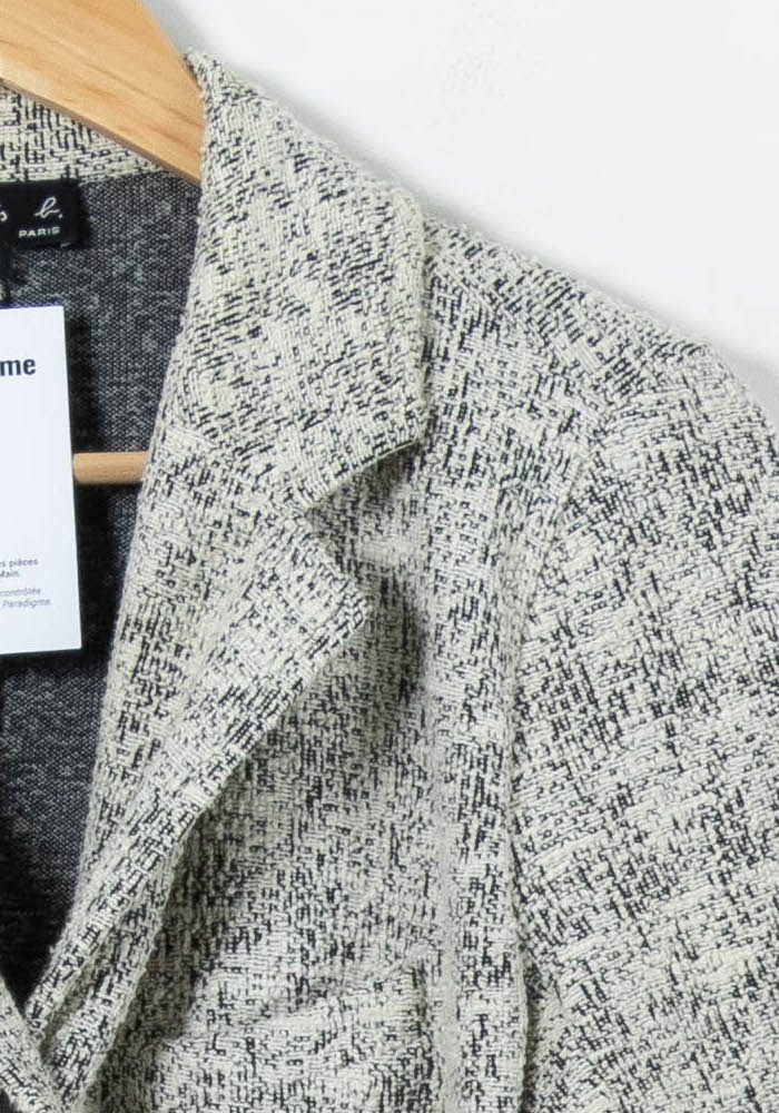 Blazer Gris - Taille L/40 de la marque Agnès b. | PARAD92788 - Vendu par Paradigme - Image 3