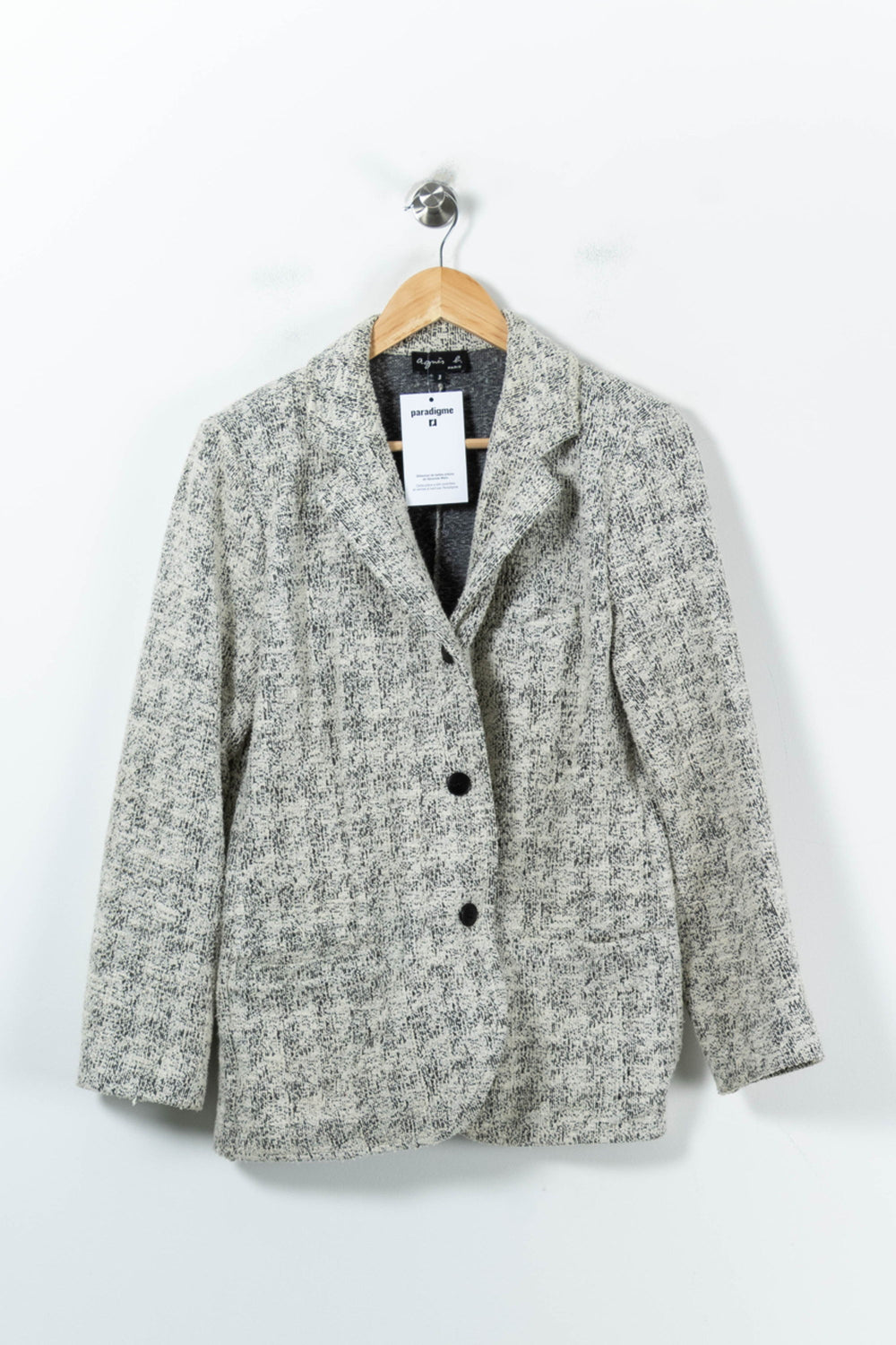 Blazer Gris - Taille L/40 de la marque Agnès b. | PARAD92788 - Vendu par Paradigme - Image 2