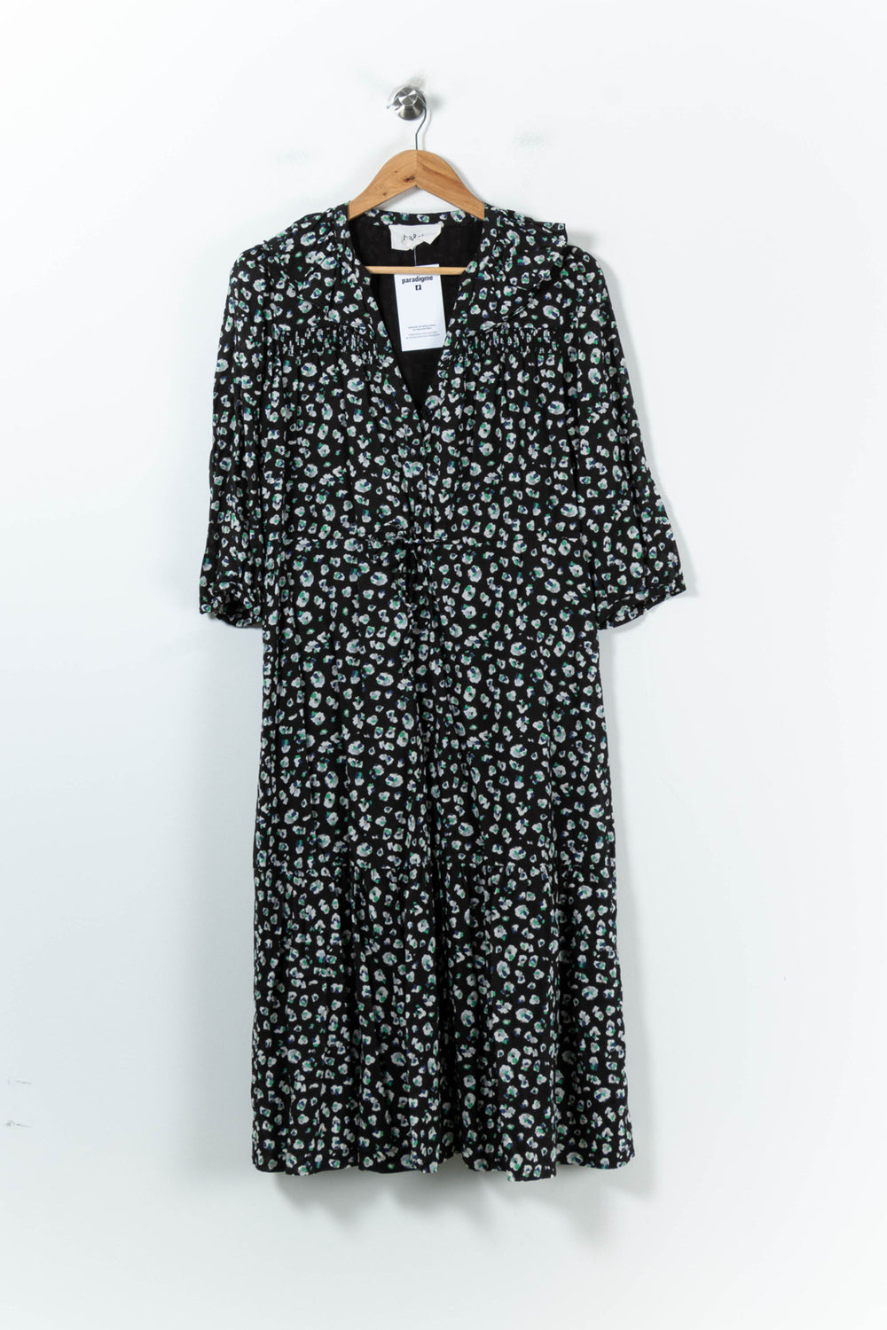 Robe Longue Noire et Blanche - Taille M/38 de la marque ba&sh | PARAD92795 - Vendu par Paradigme - Image 2
