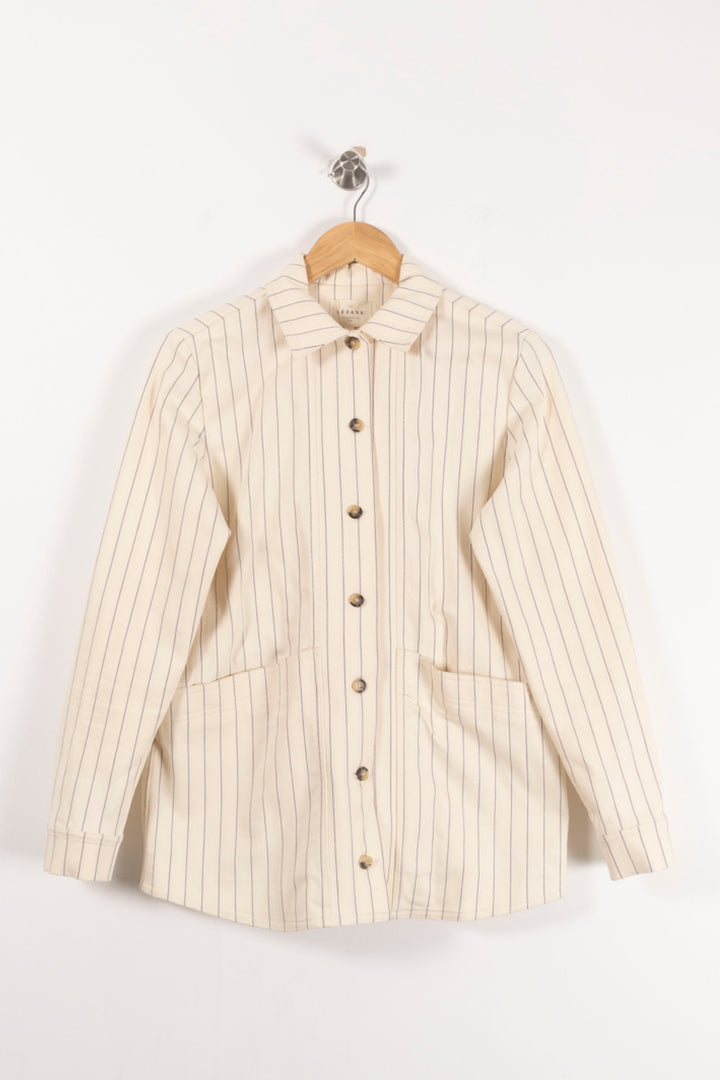 Veste Blanche et Rayée - Taille S/36 de la marque Sézane | PARAD92803 - Vendu par Paradigme - Image 2