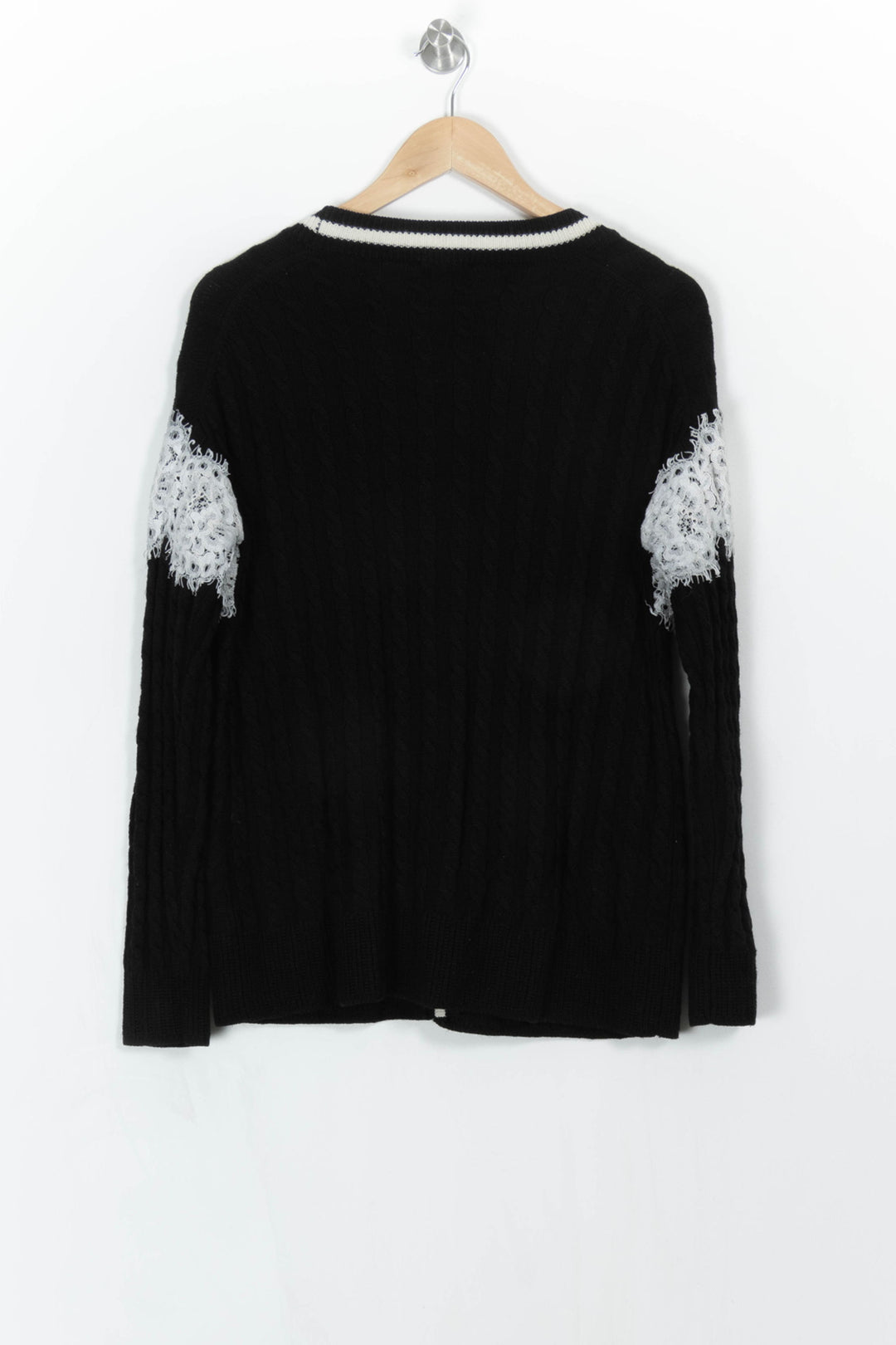 Cardigan Noir et Blanc - Taille S/36 de la marque Claudie Pierlot | PARAD92806 - Vendu par Paradigme - Image 4
