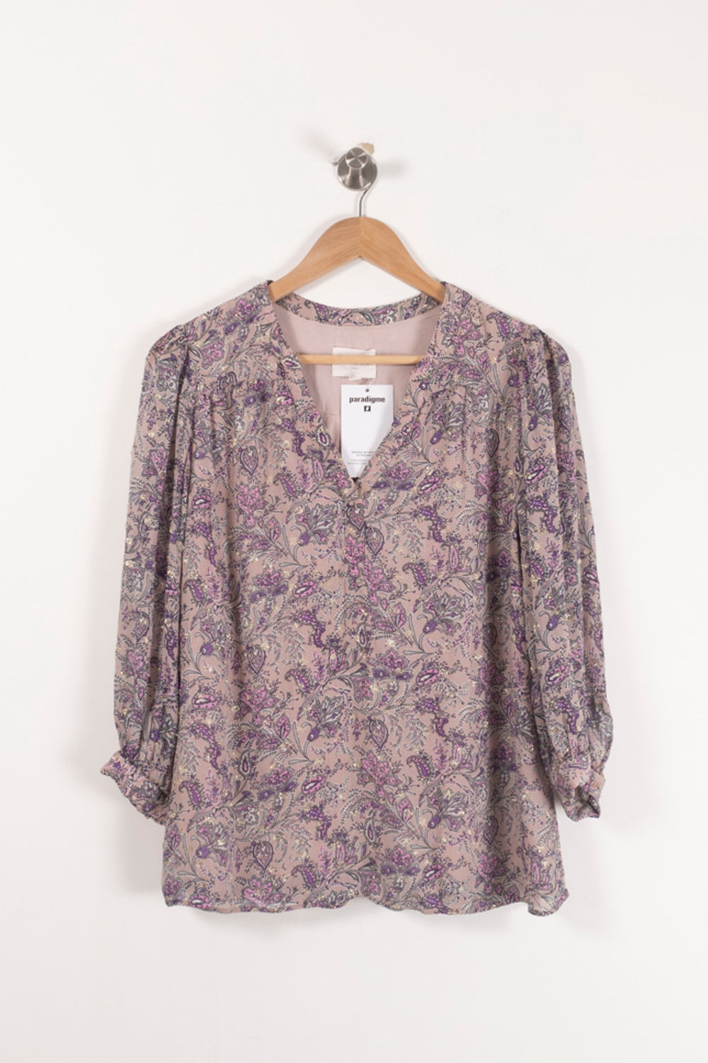 Blouse Rose et Violet - Taille M/38 de la marque Maison 123 | PARAD92812 - Vendu par Paradigme - Image 2