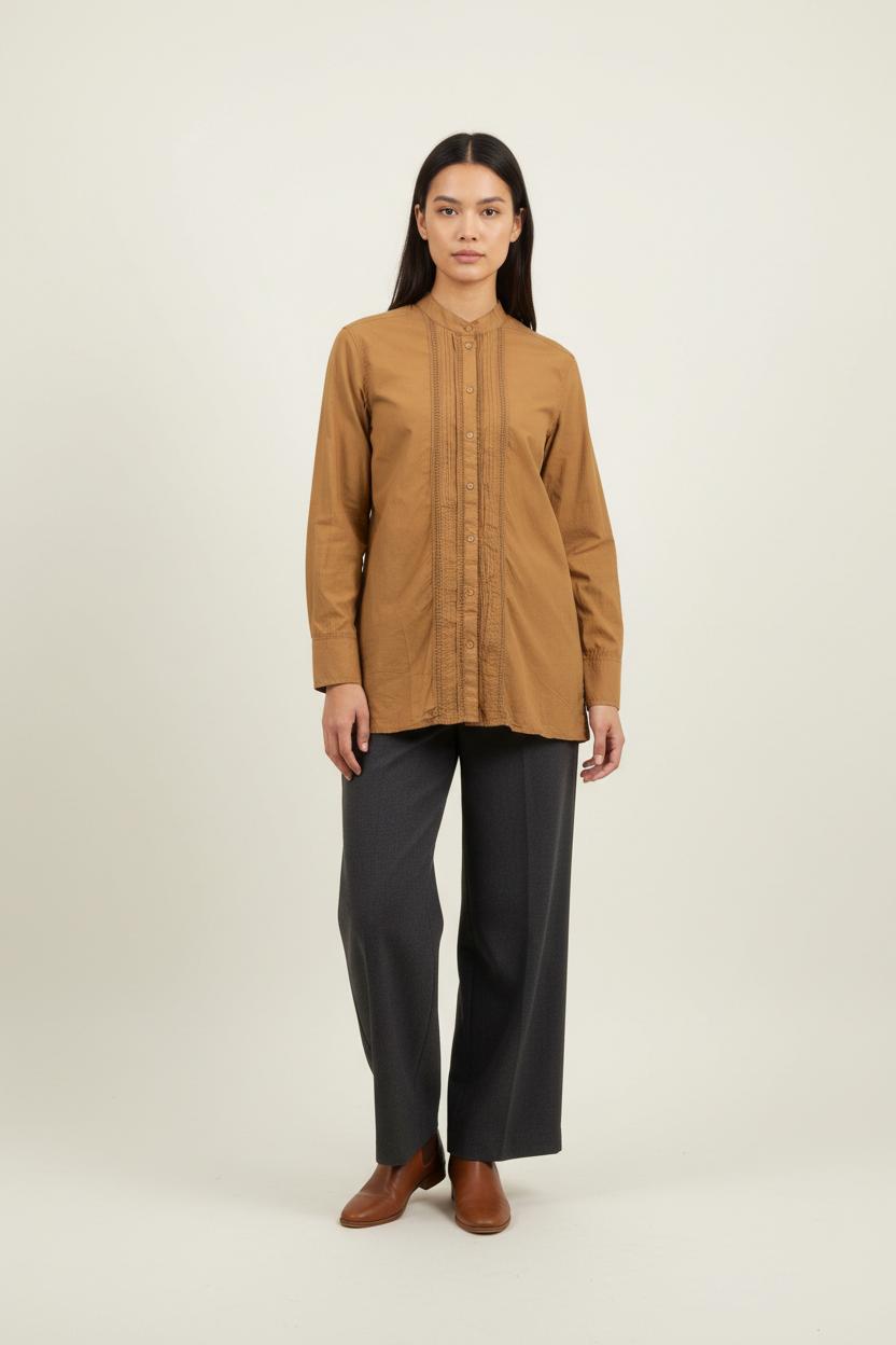 Blouse Marron - Taille XS/34 de la marque Vanessa Bruno | PARAD92814 - Vendu par Paradigme - Image 1