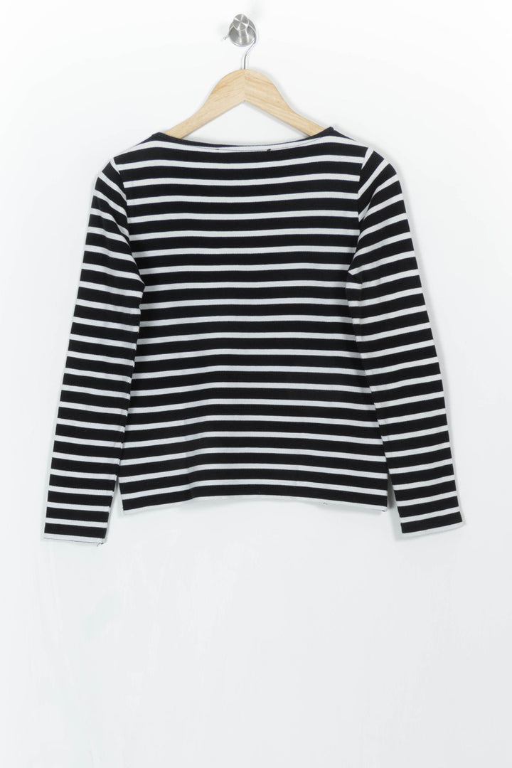 Marinière Noire et Blanche - Taille XS/34 de la marque La Fée Maraboutée | PARAD92815 - Vendu par Paradigme - Image 4