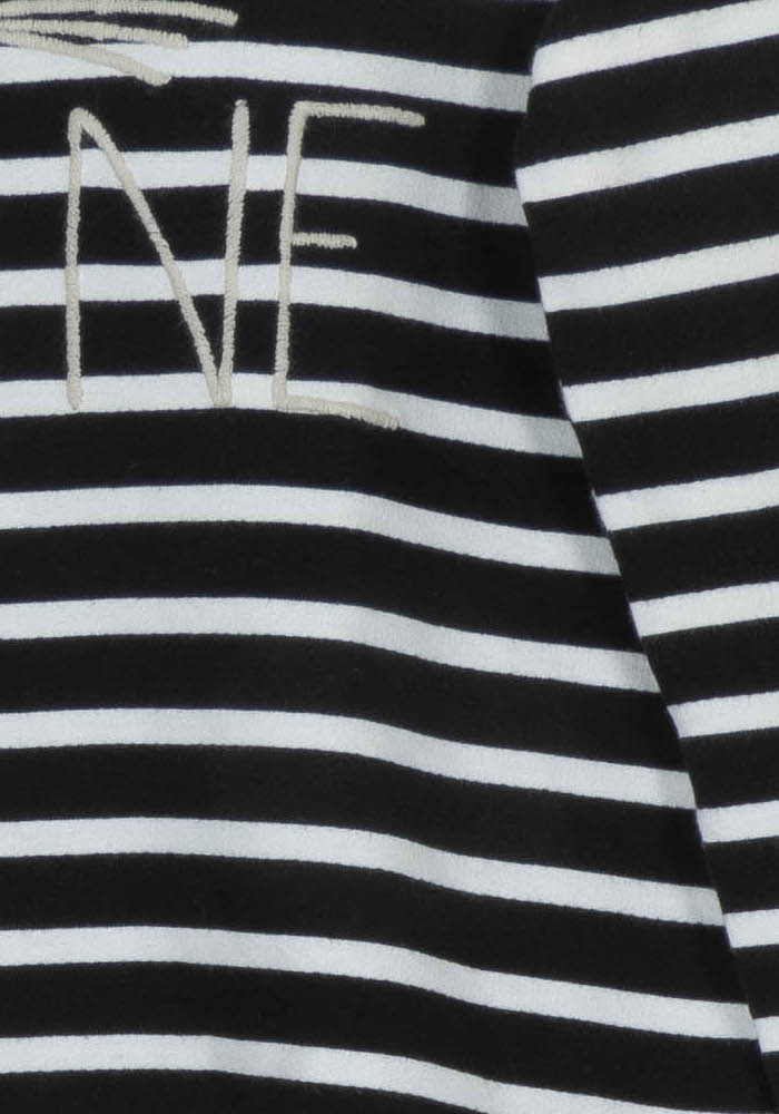 Marinière Noire et Blanche - Taille XS/34 de la marque La Fée Maraboutée | PARAD92815 - Vendu par Paradigme - Image 3