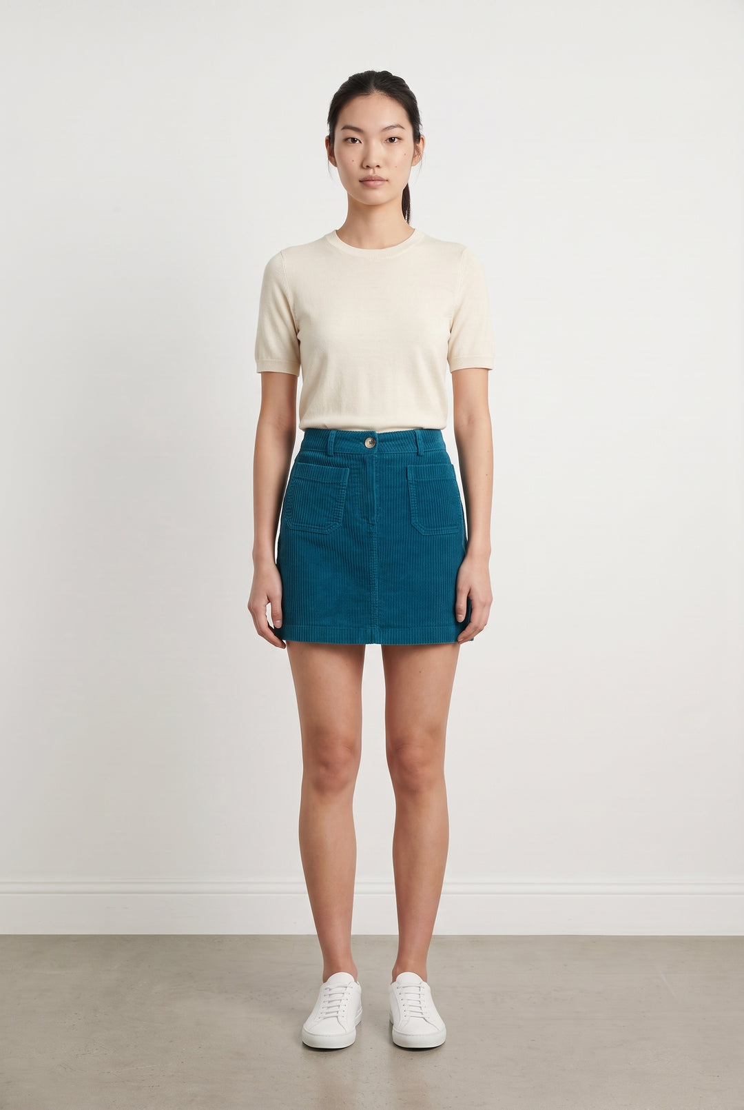 Jupe Courte Bleue - Taille XS/34 de la marque Soi Paris | PARAD92820 - Vendu par Paradigme - Image 1