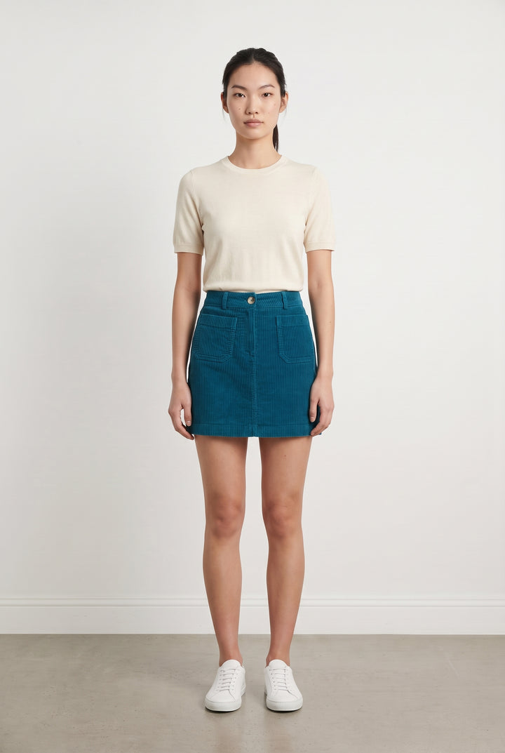 Jupe Courte Bleue - Taille XS/34 de la marque Soi Paris | PARAD92820 - Vendu par Paradigme - Image 1