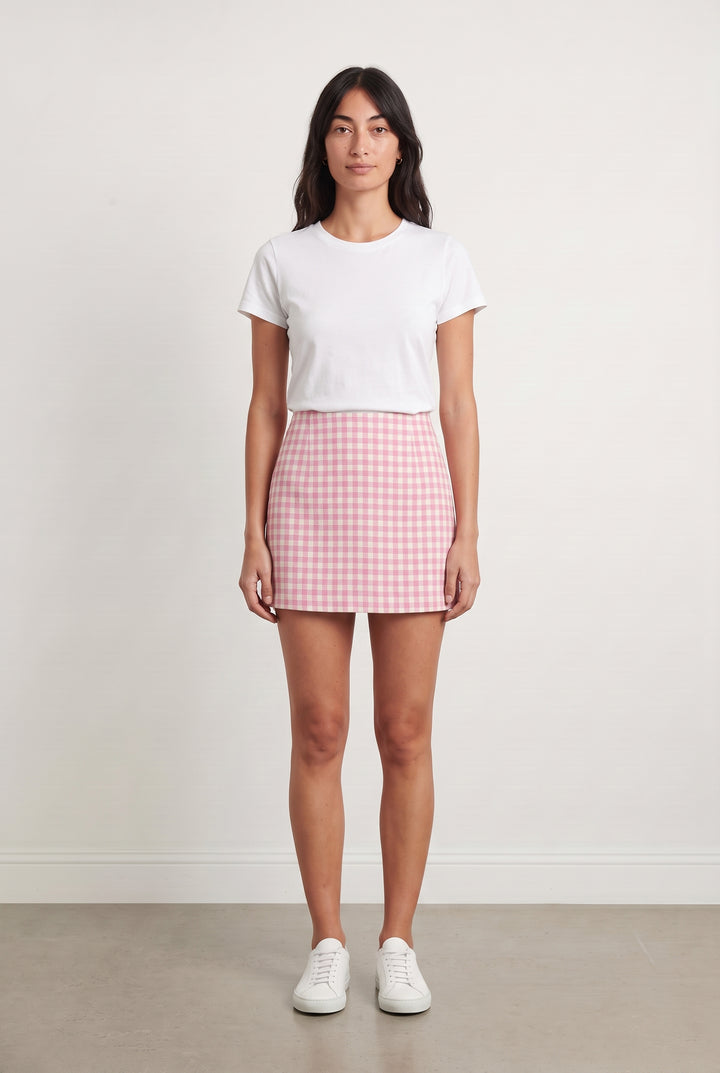 Jupe Écossaise Rose et Blanche - Taille XS/34 de la marque Ami Paris | PARAD92821 - Vendu par Paradigme - Image 1