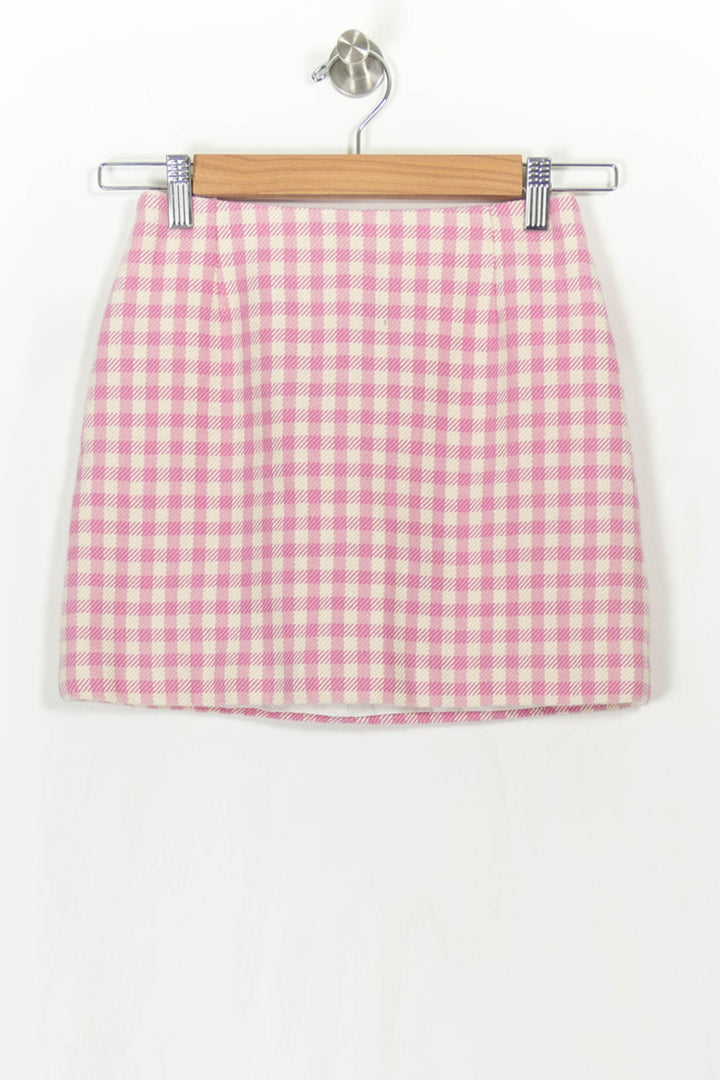 Jupe Écossaise Rose et Blanche - Taille XS/34 de la marque Ami Paris | PARAD92821 - Vendu par Paradigme - Image 2